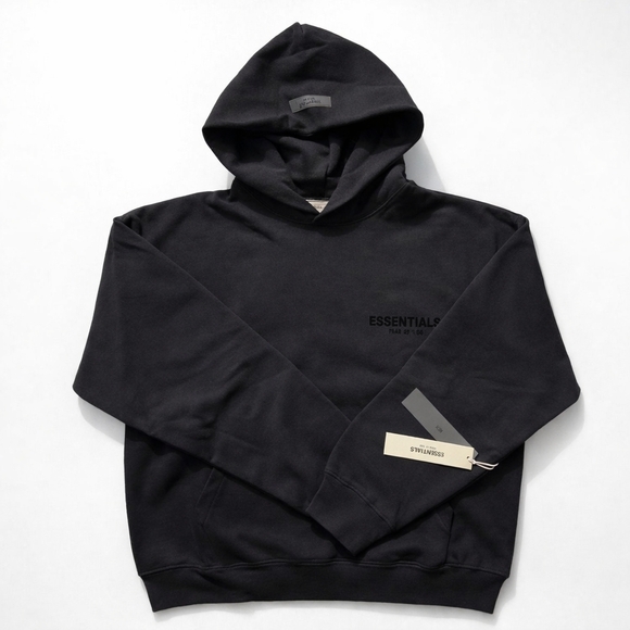 Essentials Other - Fear of God Essentials Hoodie Black – Oversized Pullover NWT